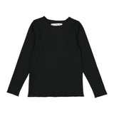 RIB Basic GIRL Tshirt Black - FINAL SALE