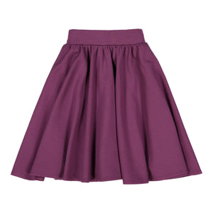 Plum - Ponte Circle Skirt - FINAL SALE