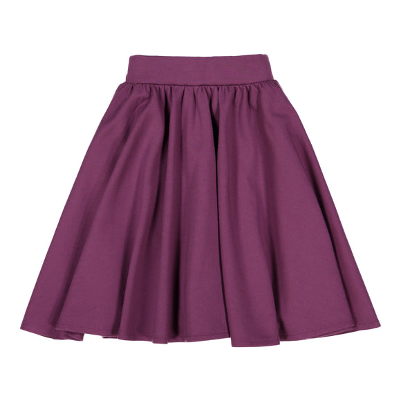 Plum - Ponte Circle Skirt - FINAL SALE