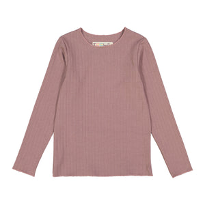 RIB Basic GIRL Tshirt Mauve - FINAL SALE