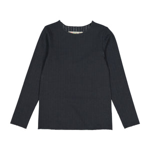 RIB Basic GIRL Tshirt Charcoal - FINAL SALE