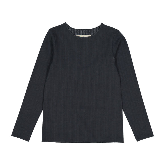 RIB Basic GIRL Tshirt Charcoal - FINAL SALE