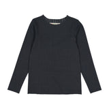 RIB Basic GIRL Tshirt Charcoal - FINAL SALE