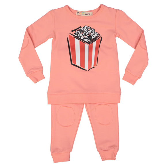 2 Piece POPCORN Loungware - Coral - FINAL SALE