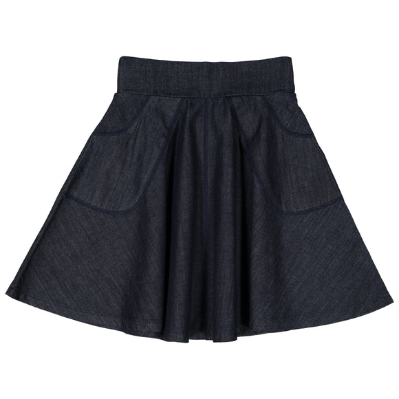 Denim circle skirt