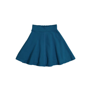 KNIT Circle Skirt - Teal Blue - FINAL SALE