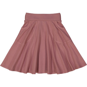 KNIT circle skirt - MAUVE