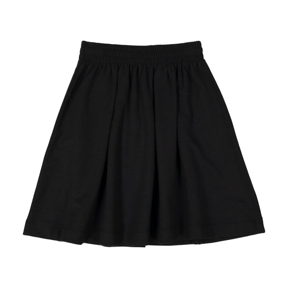 BASIC KNIT SKIRT - black