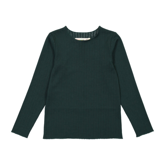 RIB Basic GIRL Tshirt Hunter Green - FINAL SALE
