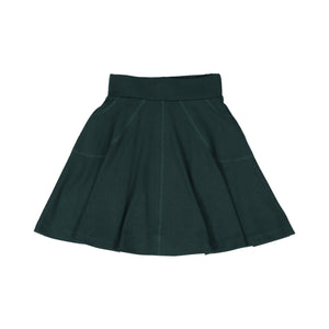 RIB Circle Skirt Hunter Green - FINAL SALE