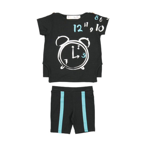 CLOCK Baby Set - Black