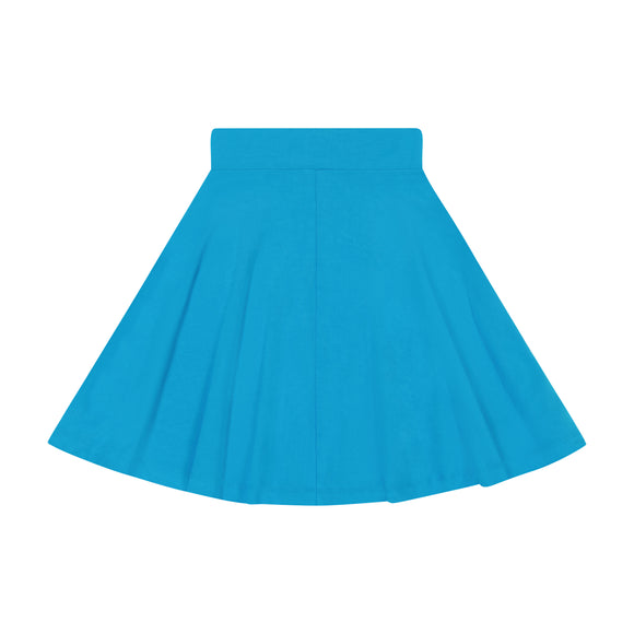 Basic Knit Circle Skirt - turquoise