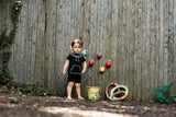HOODIE baby set- BLACK/WHITE