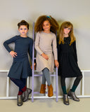 RIB Basic GIRL Tshirt Charcoal - FINAL SALE