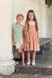 Boy's Curved Shirt - seaglass -  runs very very small size up 1-2 sizes