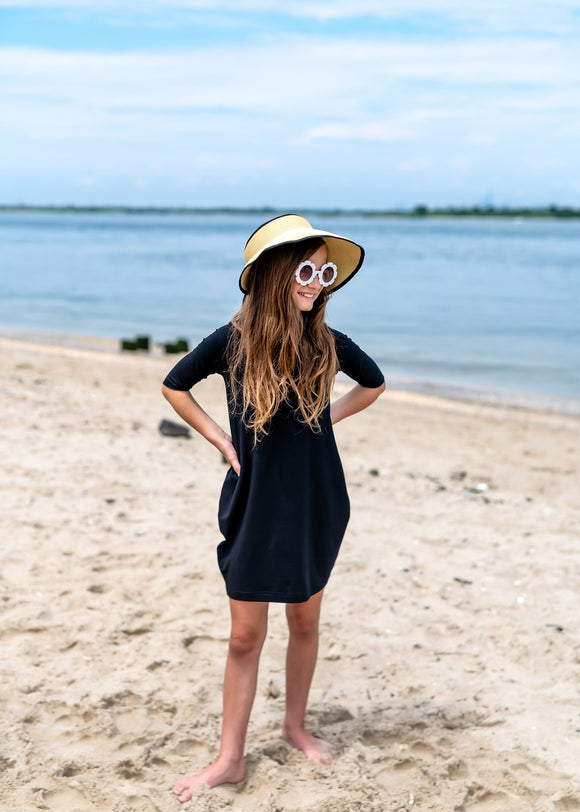 Basic Bubble Dress - BLACK