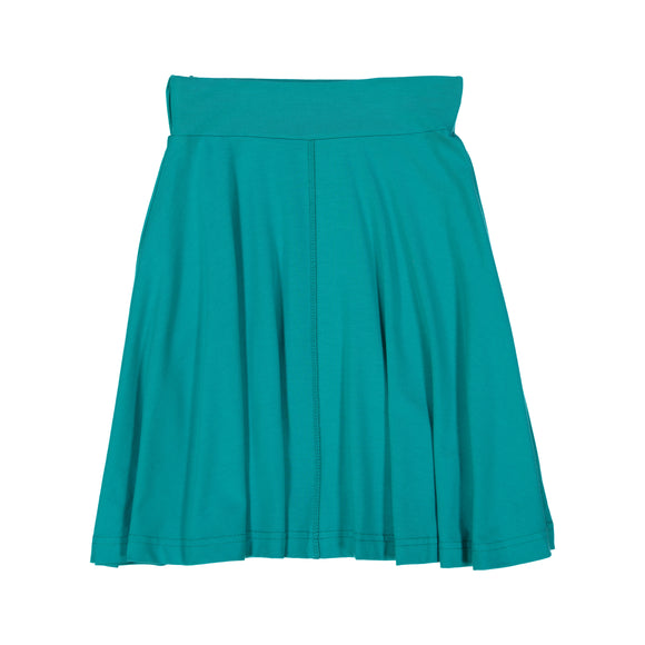 BASIC KNIT Circle Skirt - Teal - FINAL SALE