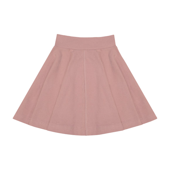 Rib circle skirt- BLUSH - FINAL SALE
