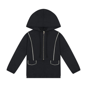 Hooded Sport Top - Black