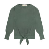 Rib Tie Top - Olive - size up