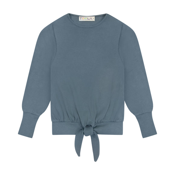Rib Tie Top - Teal - size up