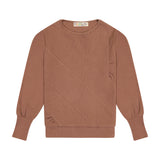 Rib Tiered Top - Camel - size up - FINAL SALE