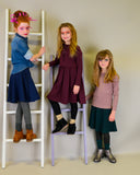 RIB Circle Skirt Navy Blue - FINAL SALE