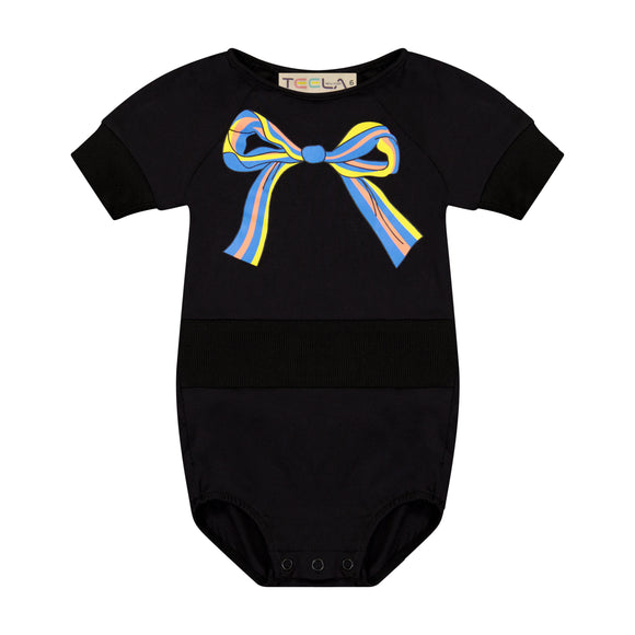BOWS baby puff sleeve romper - runs very small size up