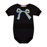 BOWS baby puff sleeve romper - runs very small size up