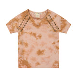 X-stitch Tie Dye Boy's Top - natural