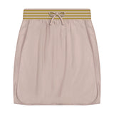 Stripe Solid Girl's Skirt - natural