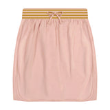 Stripe Solid Girl's Skirt - rose