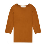RIB girl tshirt - cinnamon