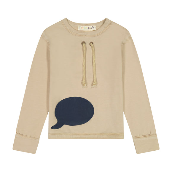 SPEECH BUBBLE drawstring top