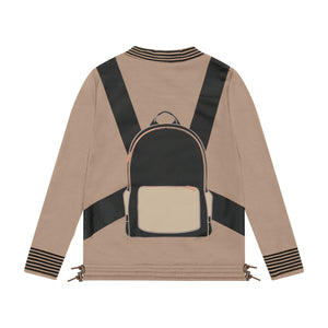 BACKPACK mock neck top