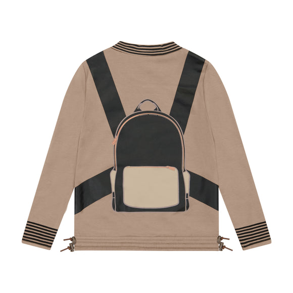 BACKPACK mock neck top