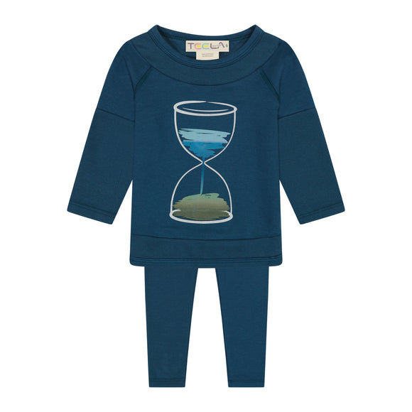 HOUR GLASS rib detail baby set