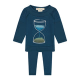 HOUR GLASS rib detail baby set