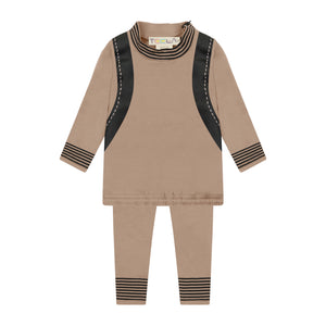 BACKPACK mock neck baby set