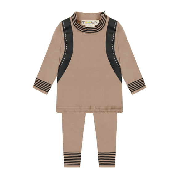 BACKPACK mock neck baby set