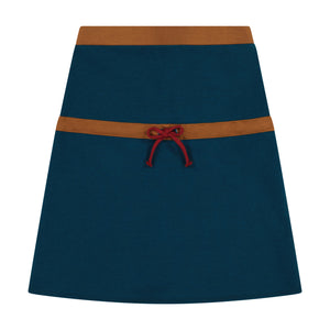Color Block Skirt - TEAL