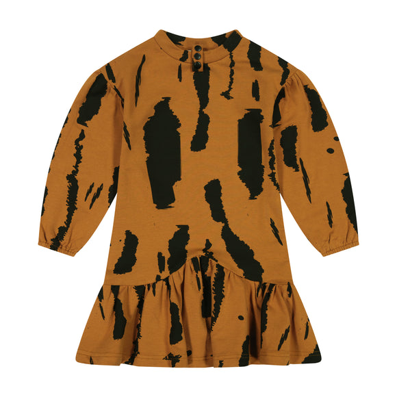 Stain Effect Dress - HONEY