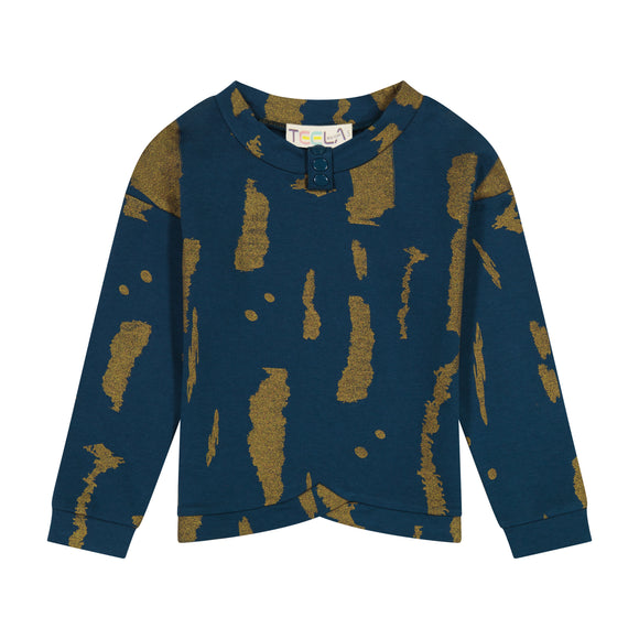 Stain Effect Shirt - TEAL