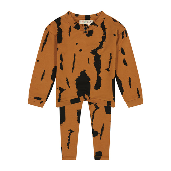 Stain Effect Baby Set - HONEY