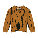 Stain Effect Shirt - MUSTARD