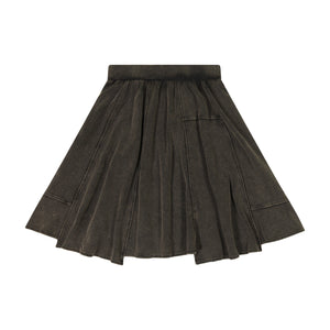 Rib Patch Skirt - COFFEE
