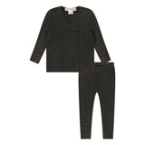 Rib Patch Baby Set - COFFEE