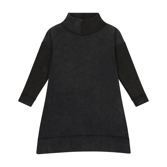 Basic Assymetric Dress - BLACK