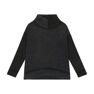Basic Assymetric Shirt - BLACK