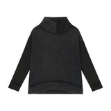 Basic Assymetric Shirt - BLACK